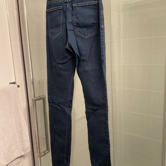 American Apparel High Waist Denim Jean Size 26 - Picture 4 of 6